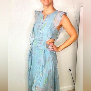 BCBG cutout floral summer dress